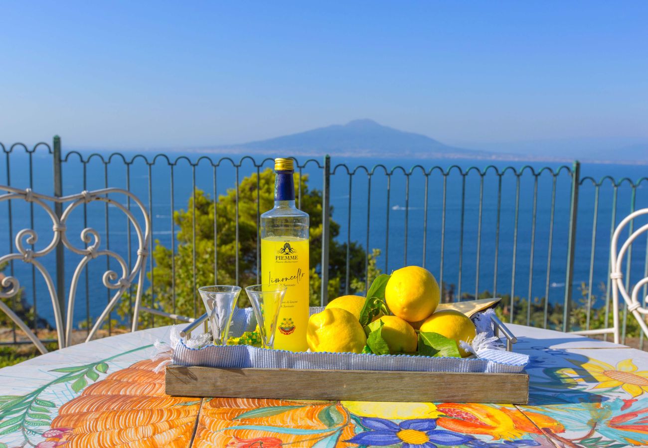 Villa in Sorrento - AMORE RENTALS -Villa Giada with Swimming Pool, Garden, Sea View and Parking