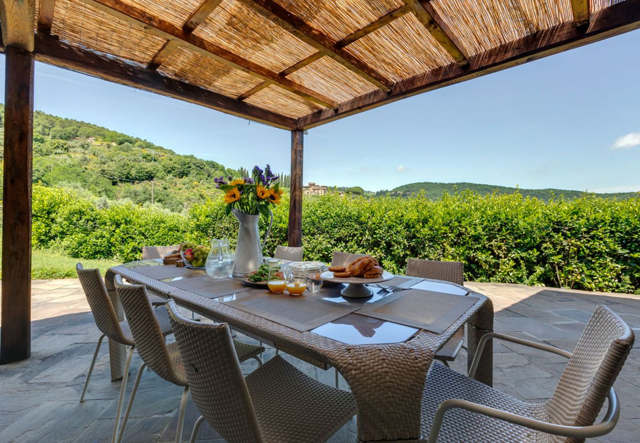 Residence in Panzano - Ville La Marcellina with Private Pools, Garden, Terraces, Ideal for Weddings