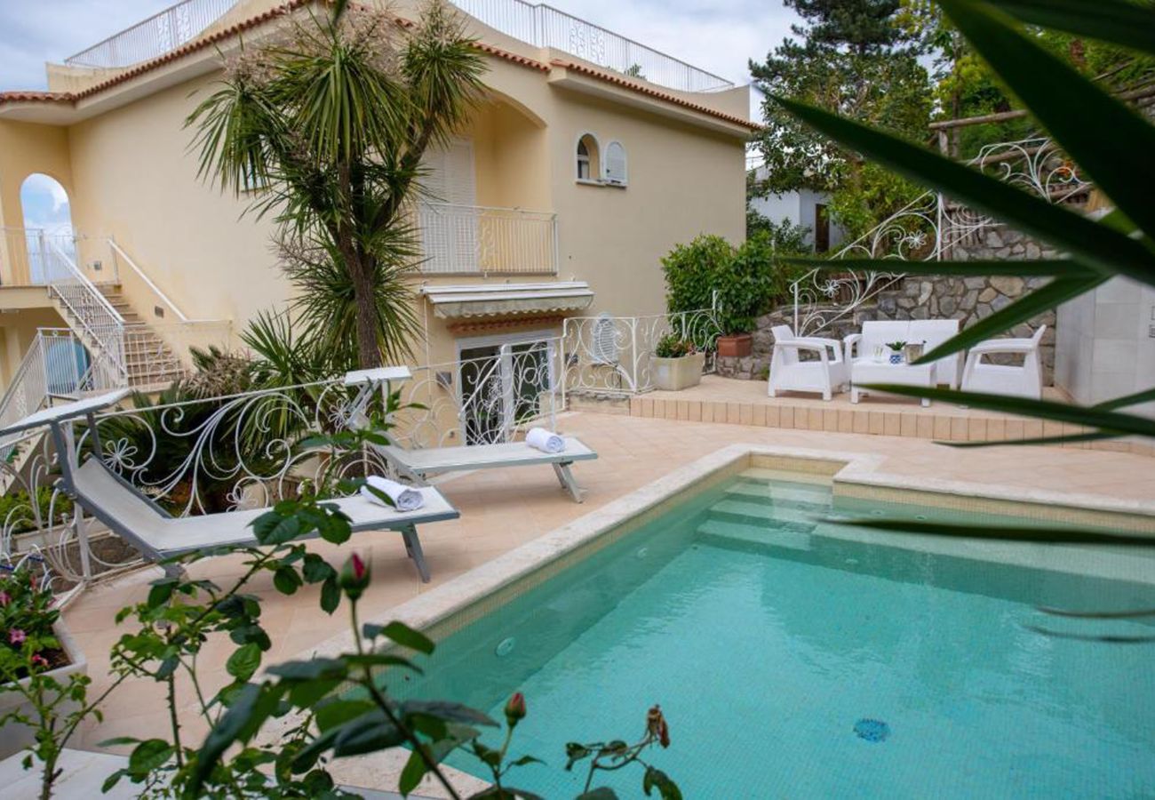 Villa in Sorrento - AMORE RENTALS - Villa Ado with Private Swimming Pool, Garden, Sea View and Parking