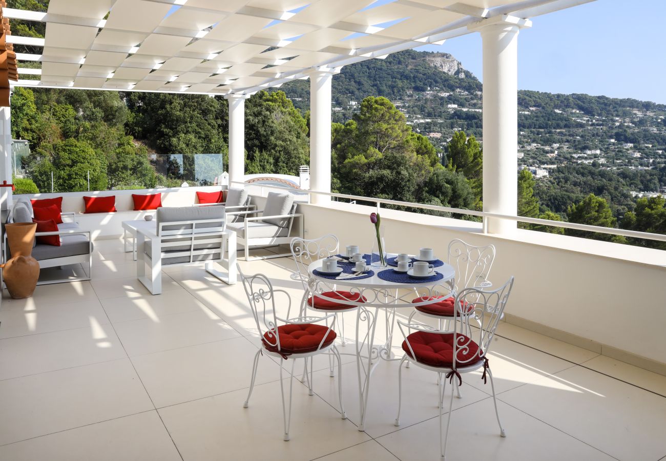 Villa in Anacapri - AMORE RENTALS - Villa Olivella with Pool, Garden and Sea View