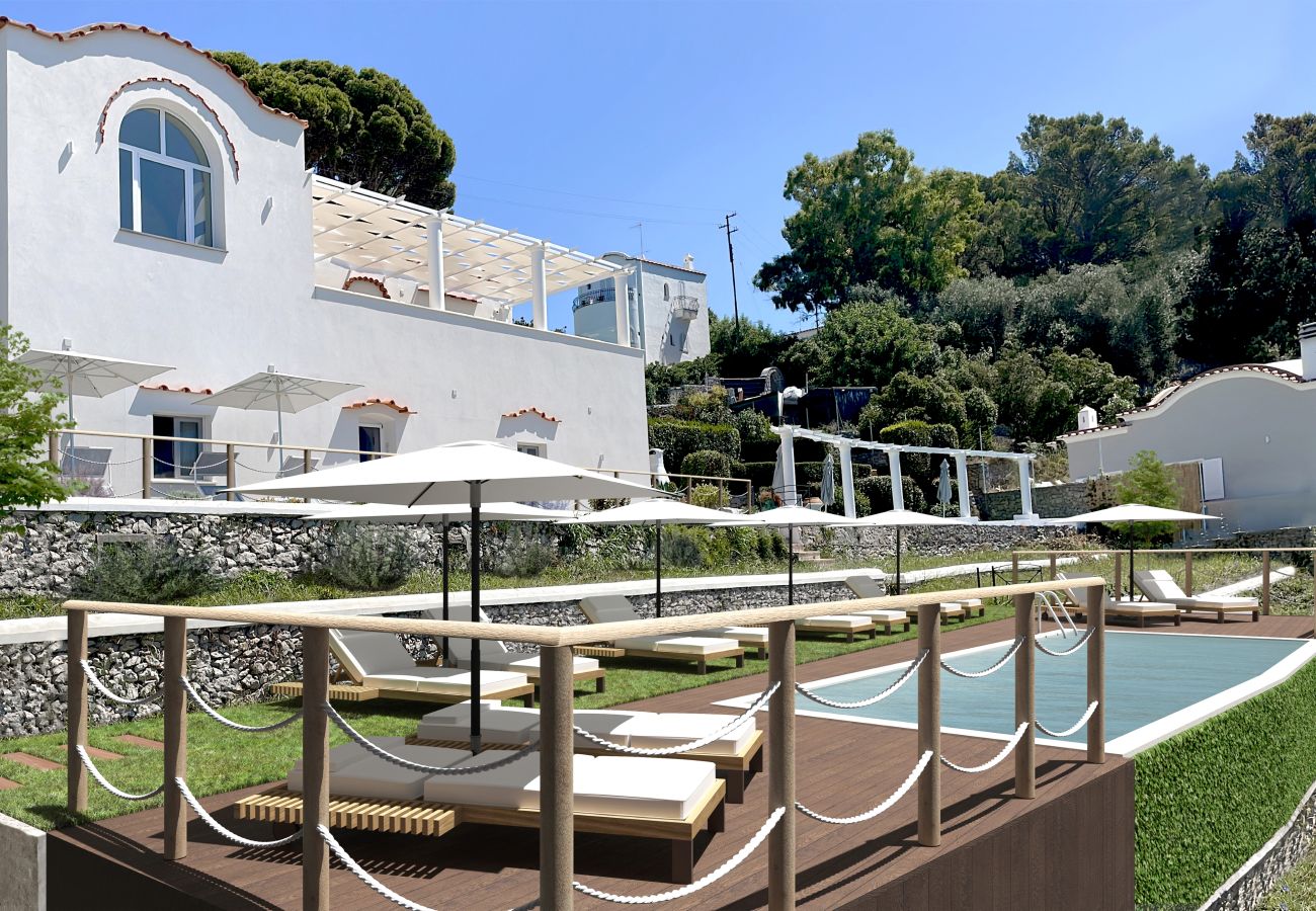 Villa in Anacapri - AMORE RENTALS - Villa Olivella with Pool, Garden and Sea View